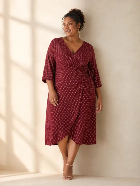 Robe portefeuille imprimée